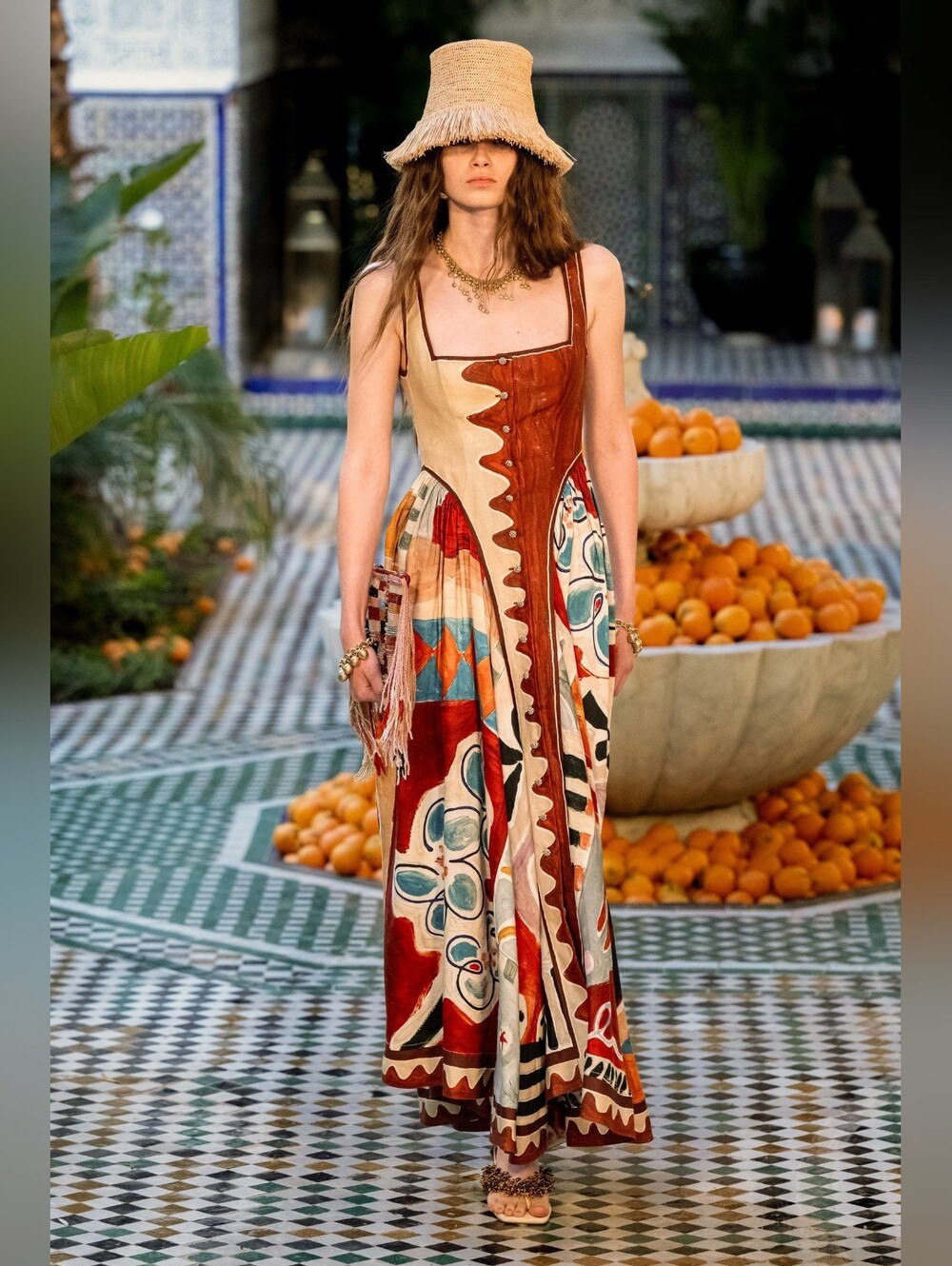 ALEMAIS Michelle buttoned-printed midi dress Size US 2